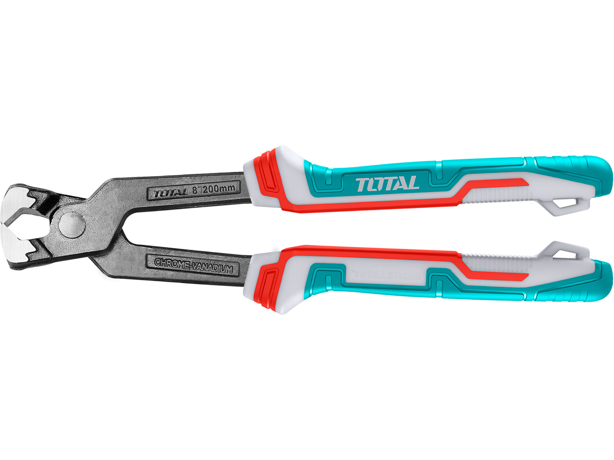 Total Krimpovací kleště, s izolací, průmyslové, 200 mm, CrV Total Krimpovací kleště, s izolací, průmyslové, 200 mm, CrV