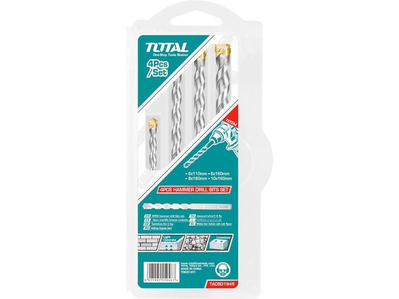 Vrták do betonu SDS Plus, sada 4 kusů Vrták do betonu SDS Plus, sada 4 kusů