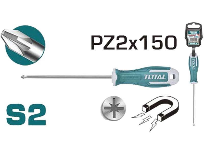 Šroubovák, PZ 2x150mm, průmyslový Šroubovák, PZ 2x150mm, průmyslový